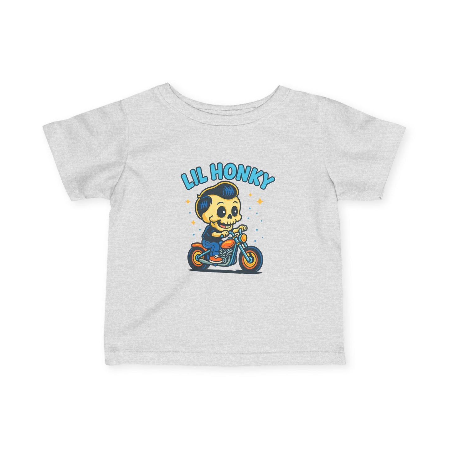 Infant Tee — "Lil Honky" Motorcycle Skull Baby Shirt