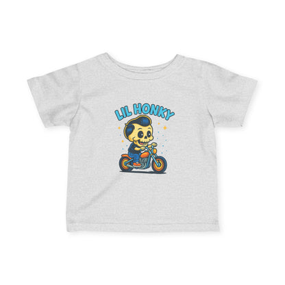 Infant Tee — "Lil Honky" Motorcycle Skull Baby Shirt