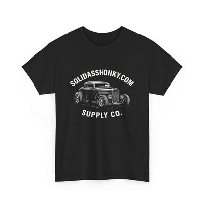 Vintage Hot Rod Tee — "SolidAssHonky.com Supply Co." Car Graphic