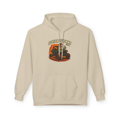 ‘SolidassHonky’ Men's UTV Hoodie — Country Retro Graphic Pullover