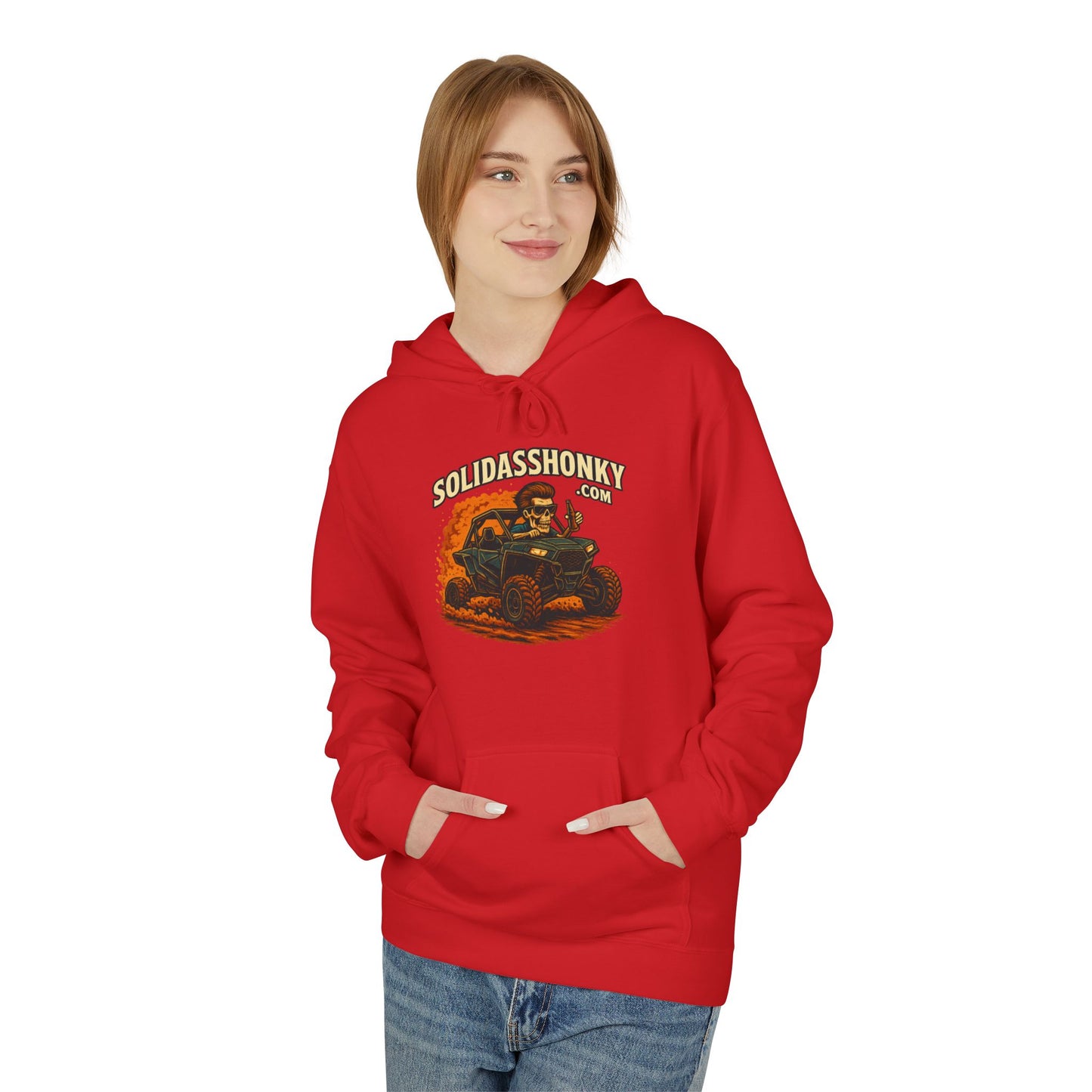 ‘SolidassHonky’ Men's UTV Hoodie — Country Retro Graphic Pullover