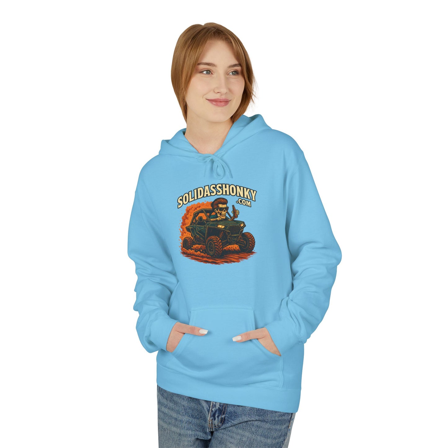 ‘SolidassHonky’ Men's UTV Hoodie — Country Retro Graphic Pullover